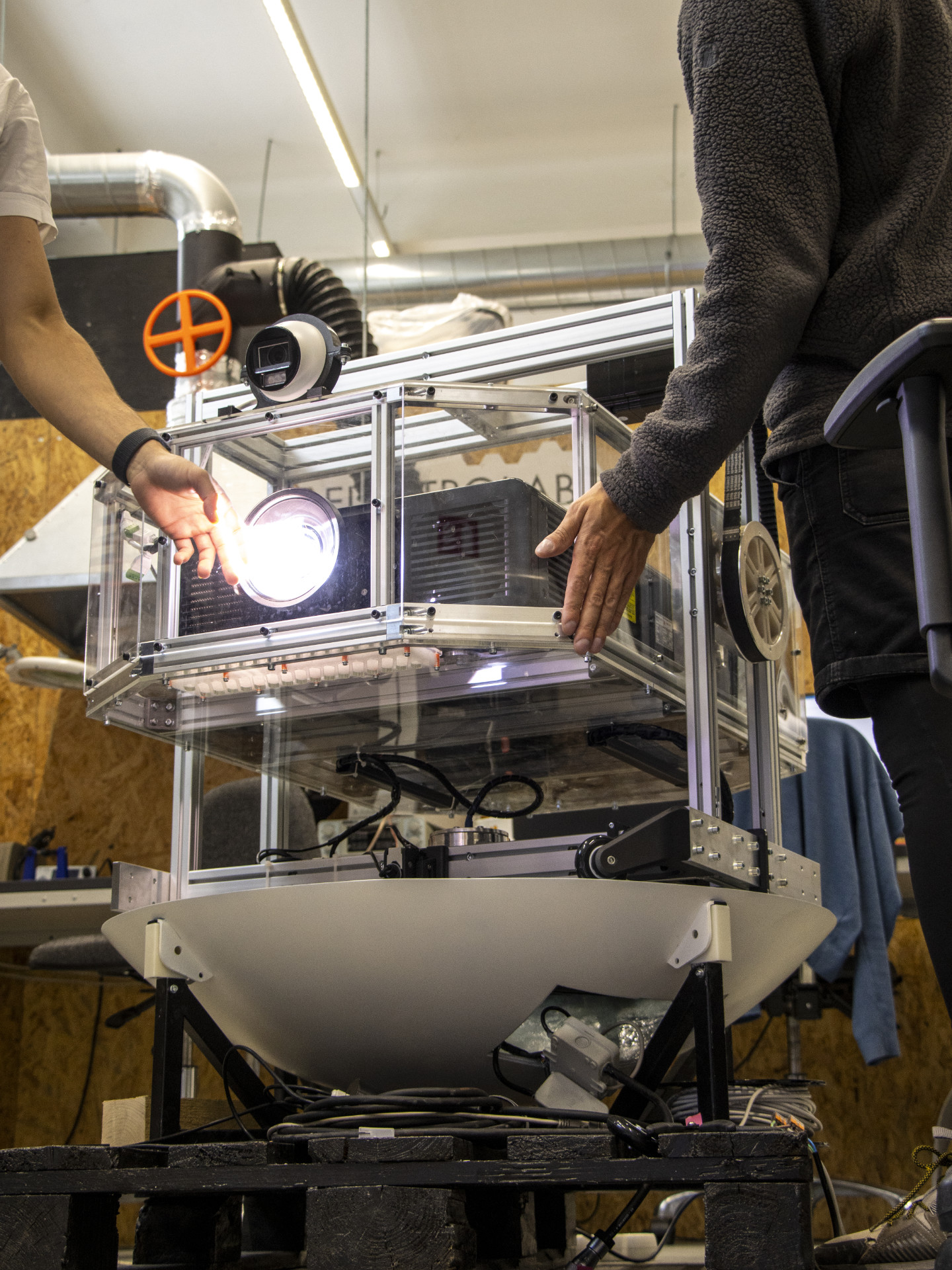 OKO robotic eye hardware assembly