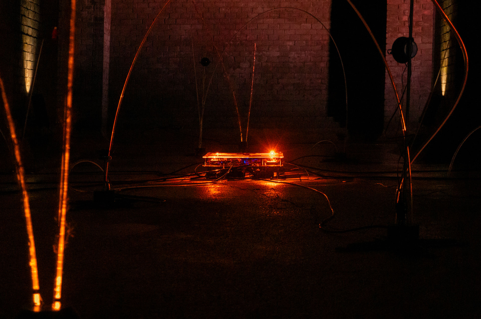 Receptor photosensor array and optical fibers